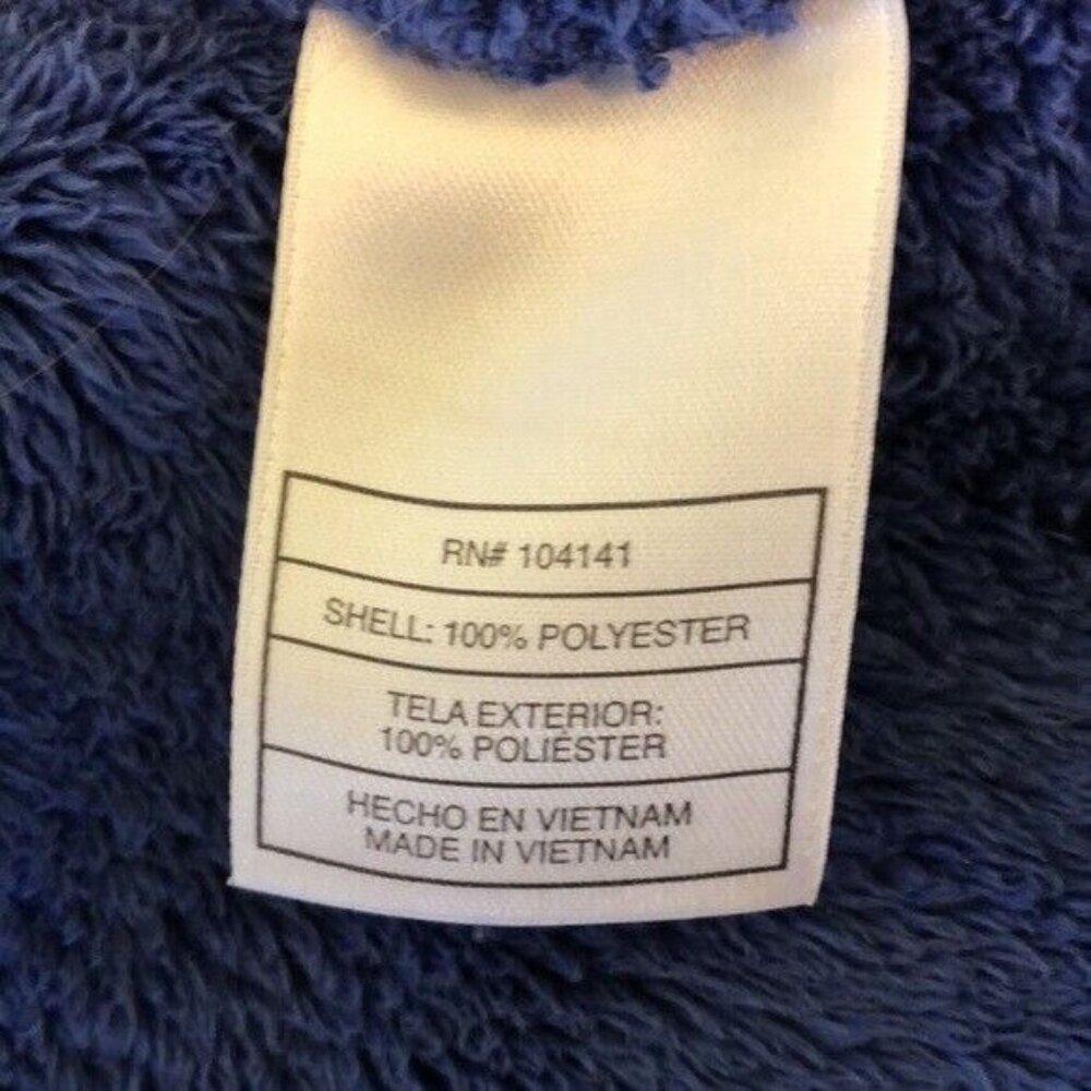 Nike ACG Blue Fleece Jacket Indigo Blue Full Zip & Zip Pockets Coat Medium - Picture 5 of 7